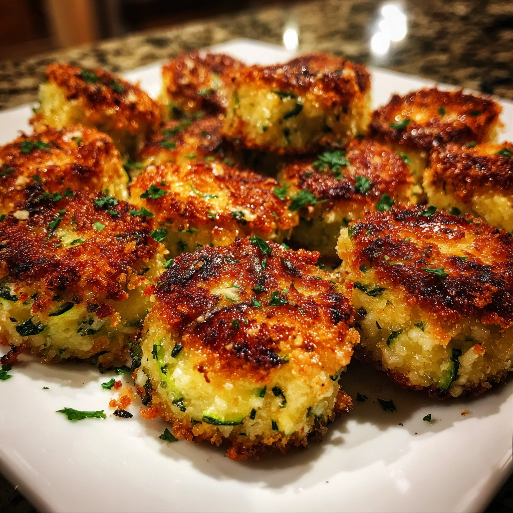 Zucchini Parmesan Panko Bites