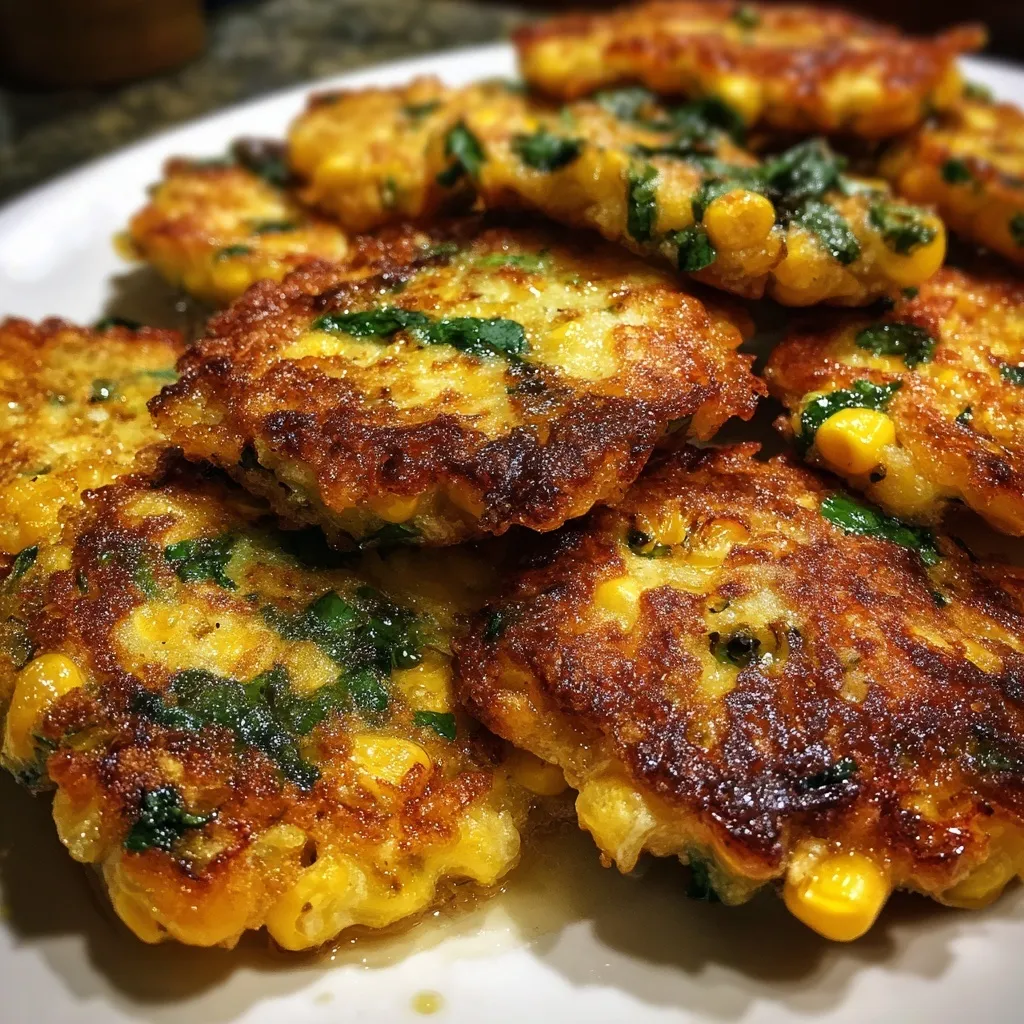 Sweet Corn and Basil Fritters