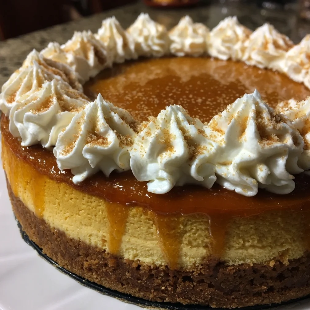 Pumpkin Gingerbread Cheesecake