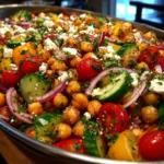 Mediterranean Chickpea and Cucumber Salad