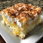 Coconut Cream Pineapple Poke Cake