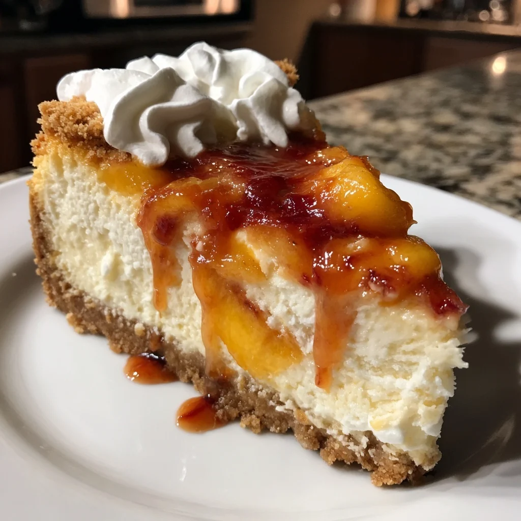 Southern-Style Peach Cobbler Cheesecake