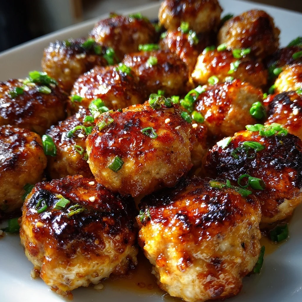 Honey Garlic Chicken Meatballs