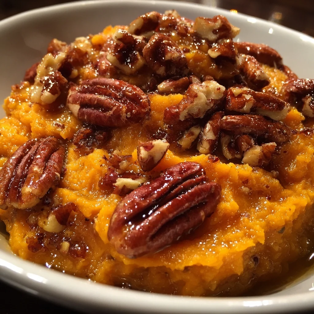 Maple Pecan Sweet Potato Mash