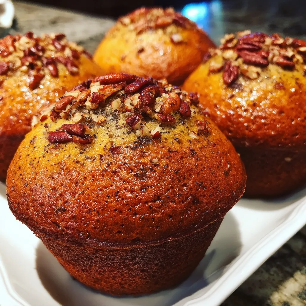 Maple Pecan Banana Bread Muffins