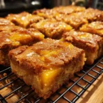 Brown Butter Peach Blondies