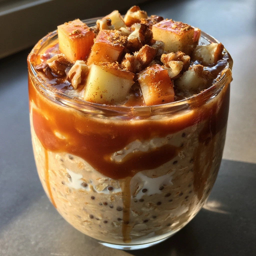Caramel Apple Overnight Oats