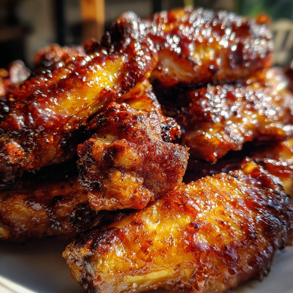 Air-Fried BBQ Chicken Wings