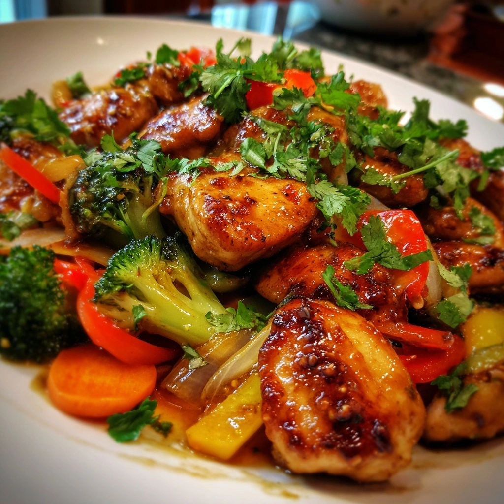 Thai Peanut Chicken with Veggies