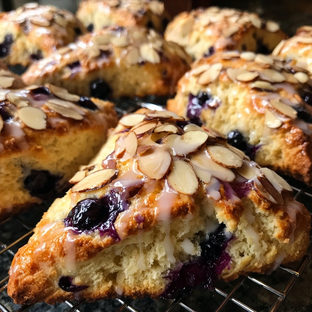 Blueberry Almond Breakfast Scones