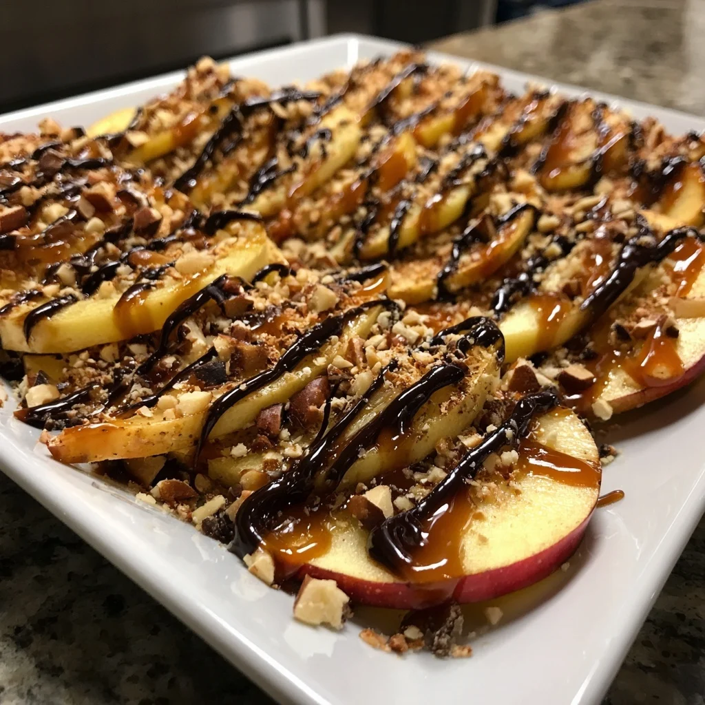 Brown Sugar Caramel Apple Nachos