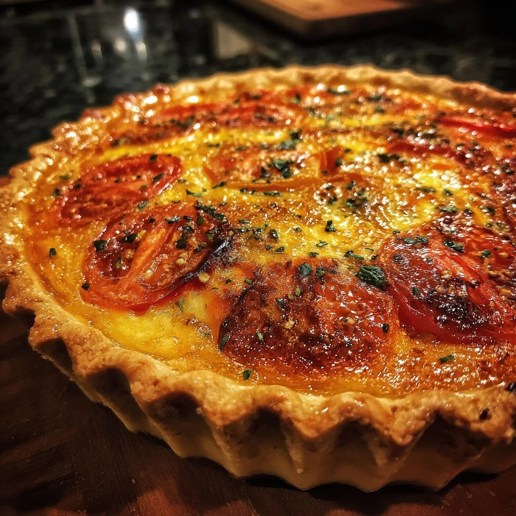 Southern Tomato Pie with Fresh Basil