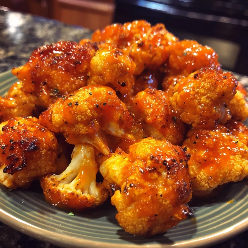 Crispy Baked Buffalo Cauliflower Bites