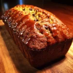 Zucchini Chocolate Chip Bread with Cinnamon Glaze