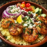 Mediterranean Shrimp and Couscous Bowl