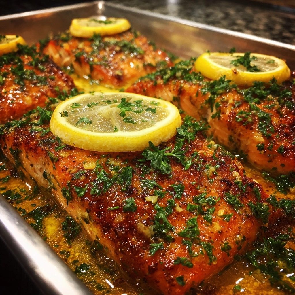 Lemon Butter Baked Salmon