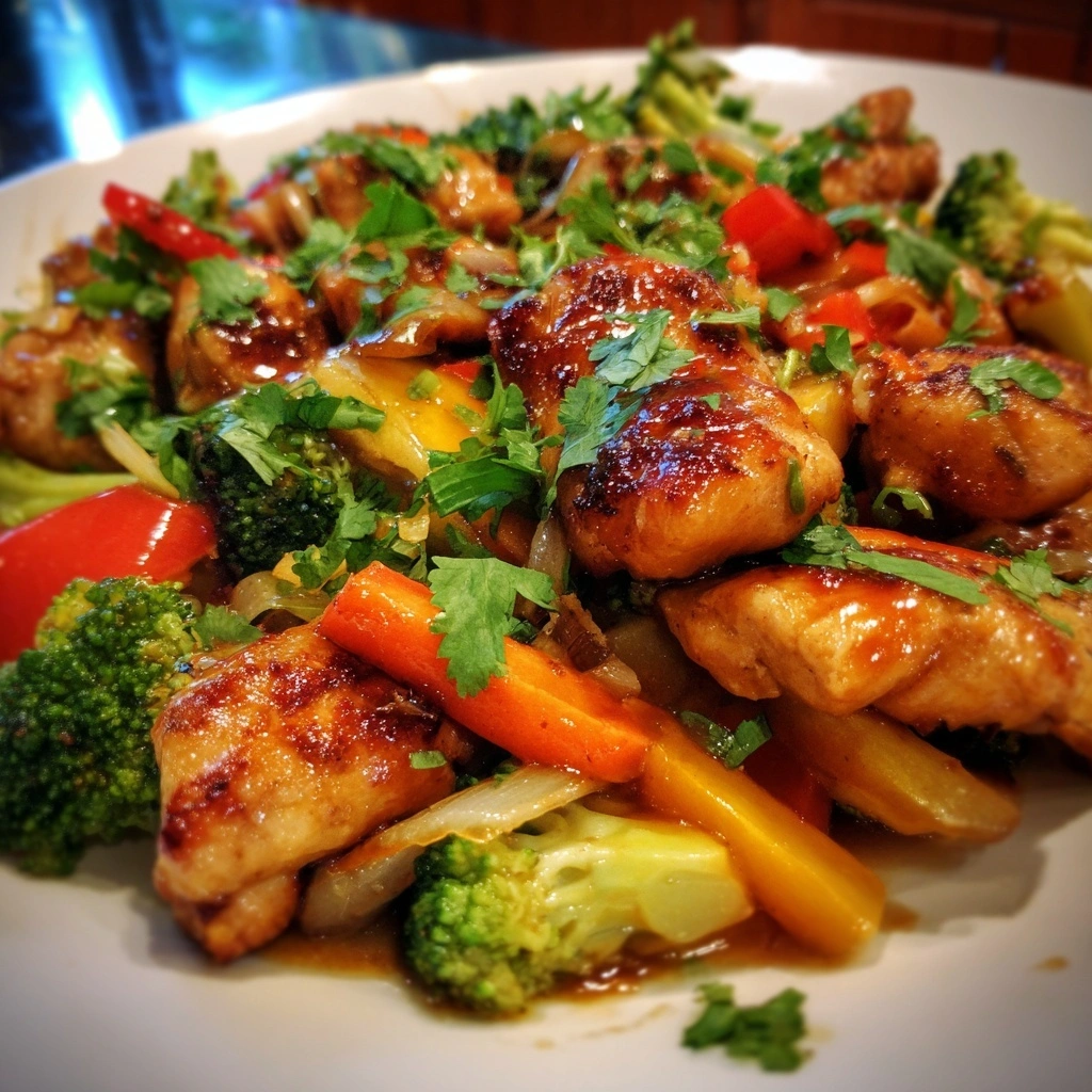 Thai Peanut Chicken with Veggies