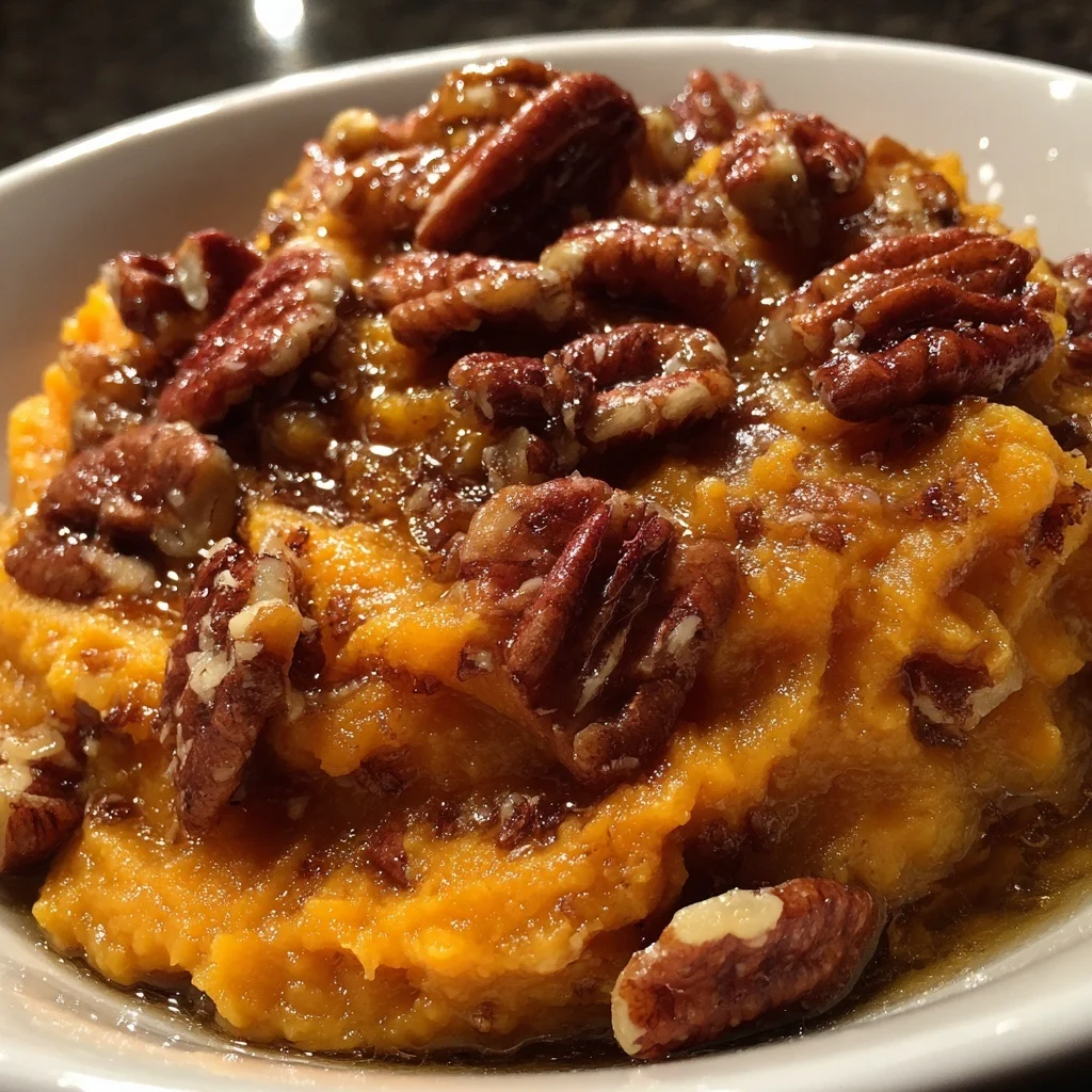 Maple Pecan Sweet Potato Mash