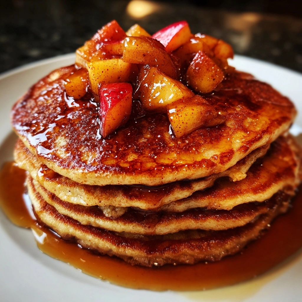 Cinnamon Apple Protein Pancakes
