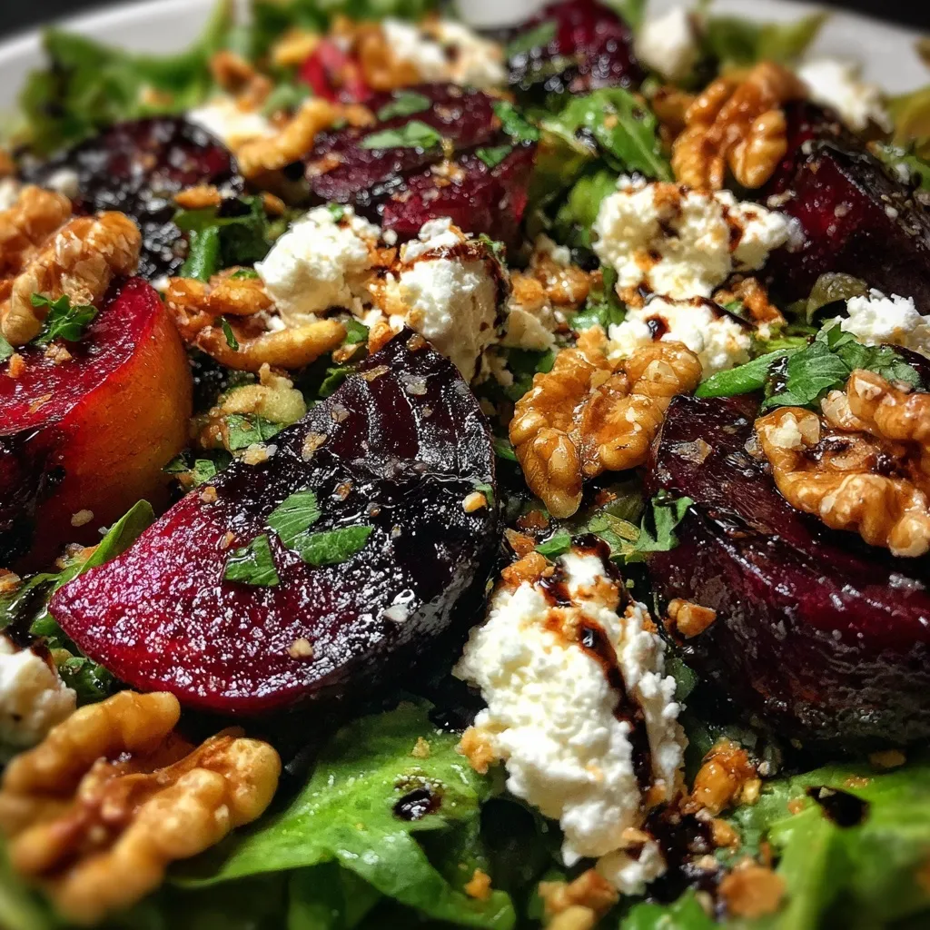 Roasted Beet and Goat Cheese Salad