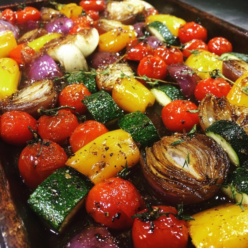 Balsamic Glazed Vegetable Sheet Pan