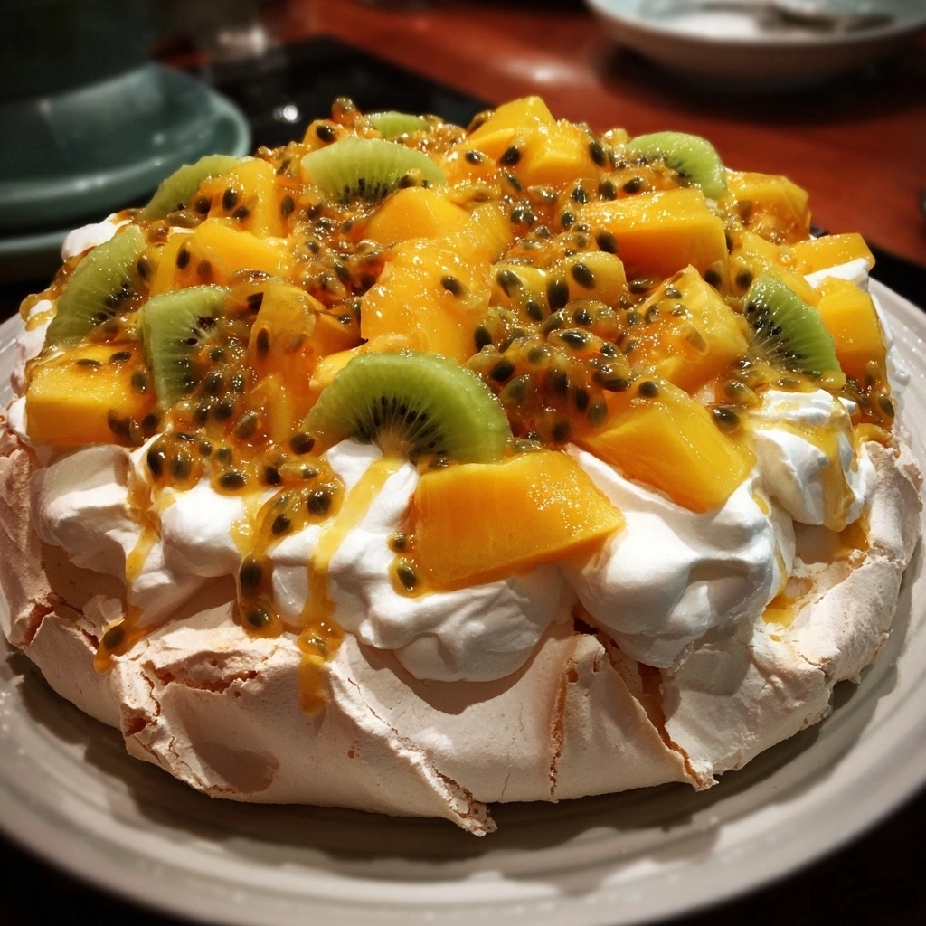 Tropical Fruit Pavlova