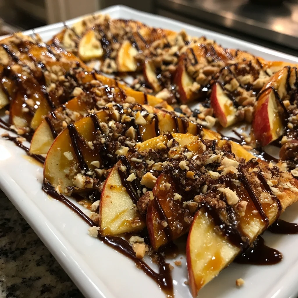 Brown Sugar Caramel Apple Nachos