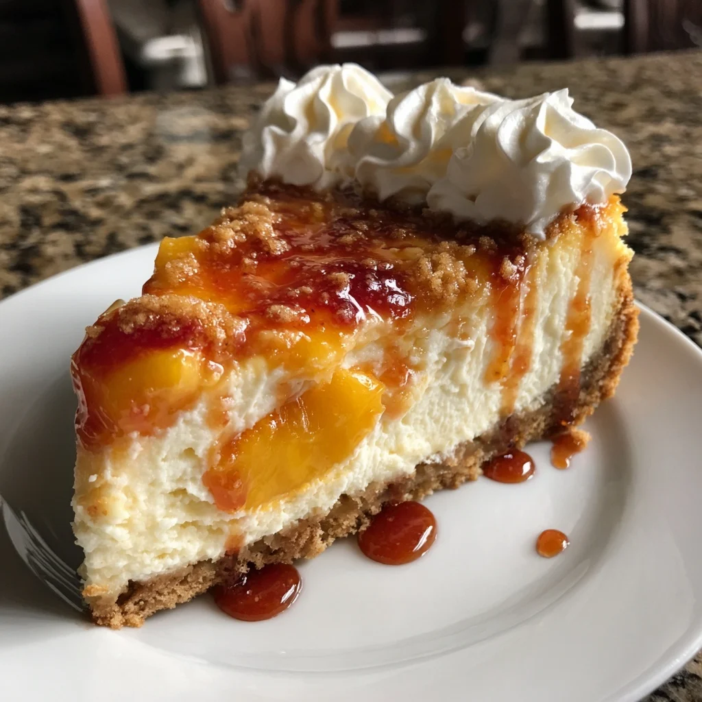 Southern-Style Peach Cobbler Cheesecake