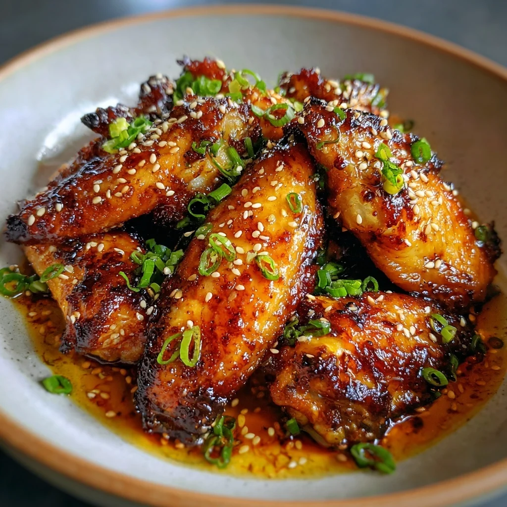 Sticky Honey Soy Glazed Chicken Wings
