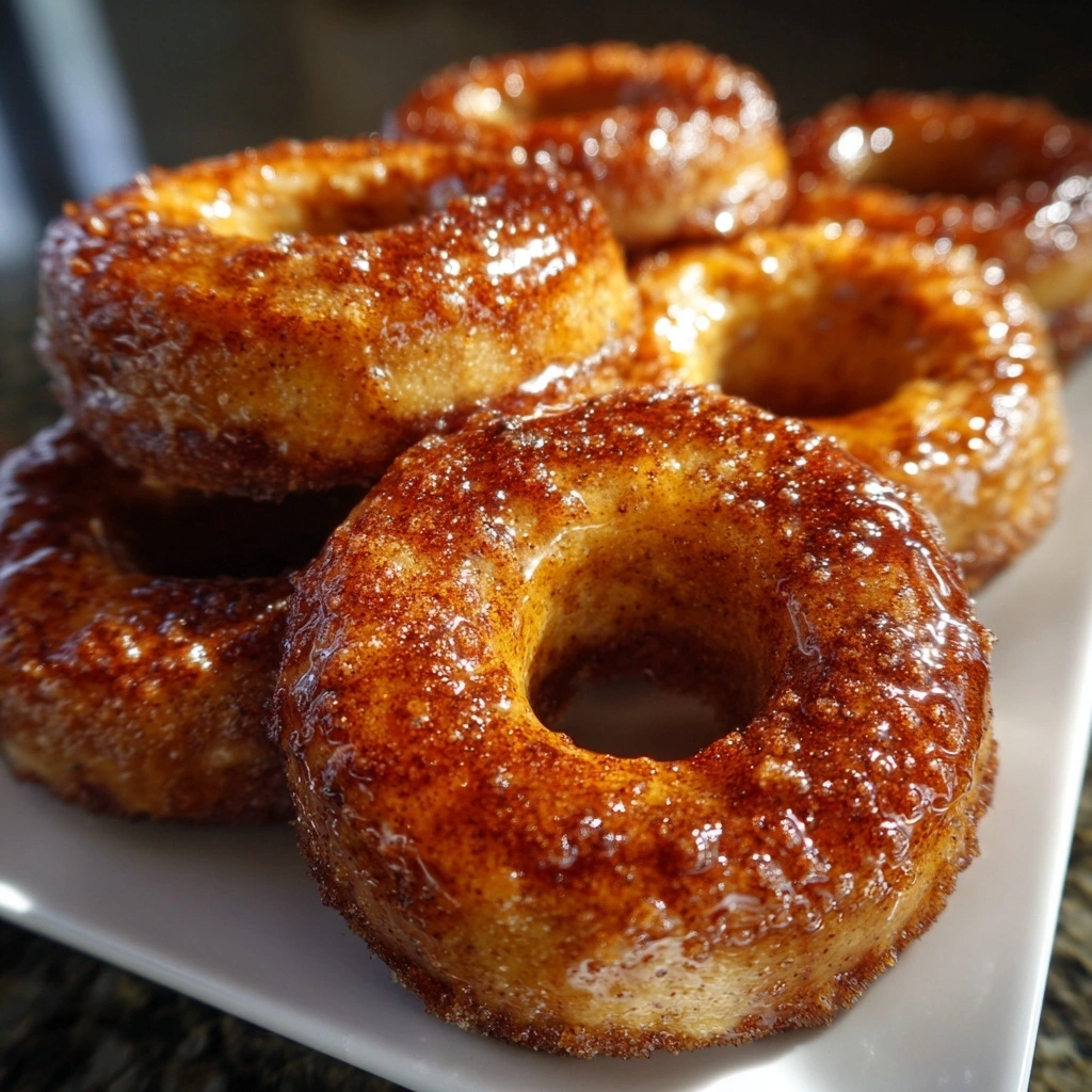 Maple Cinnamon Protein Donuts