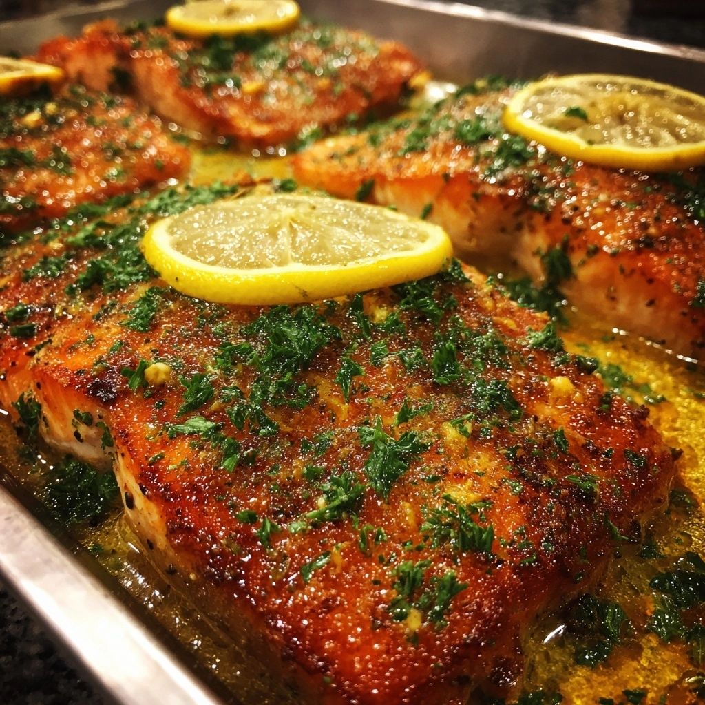 Lemon Butter Baked Salmon
