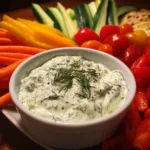 Cucumber Dill Yogurt Dip with Veggies