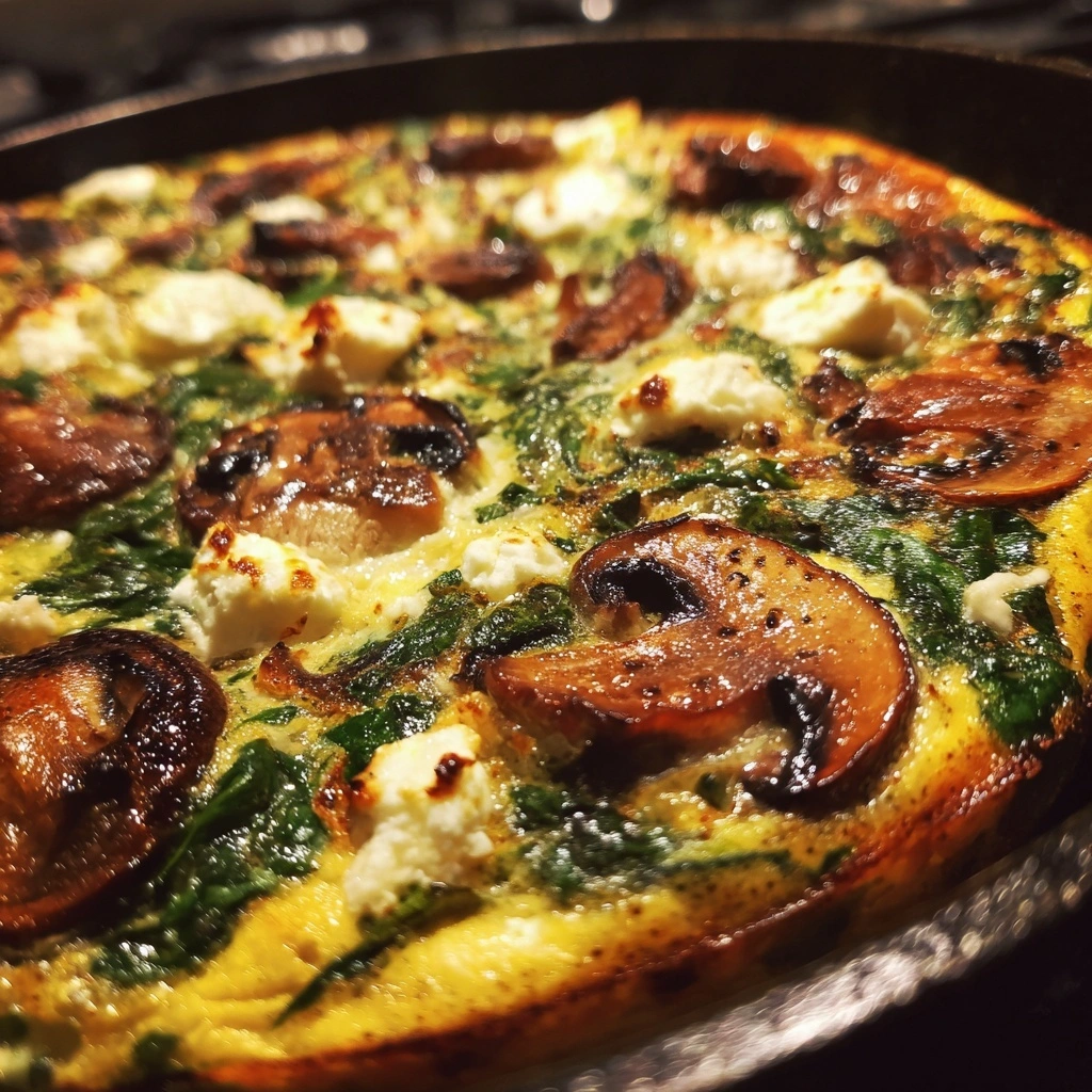 Mushroom Spinach Frittata