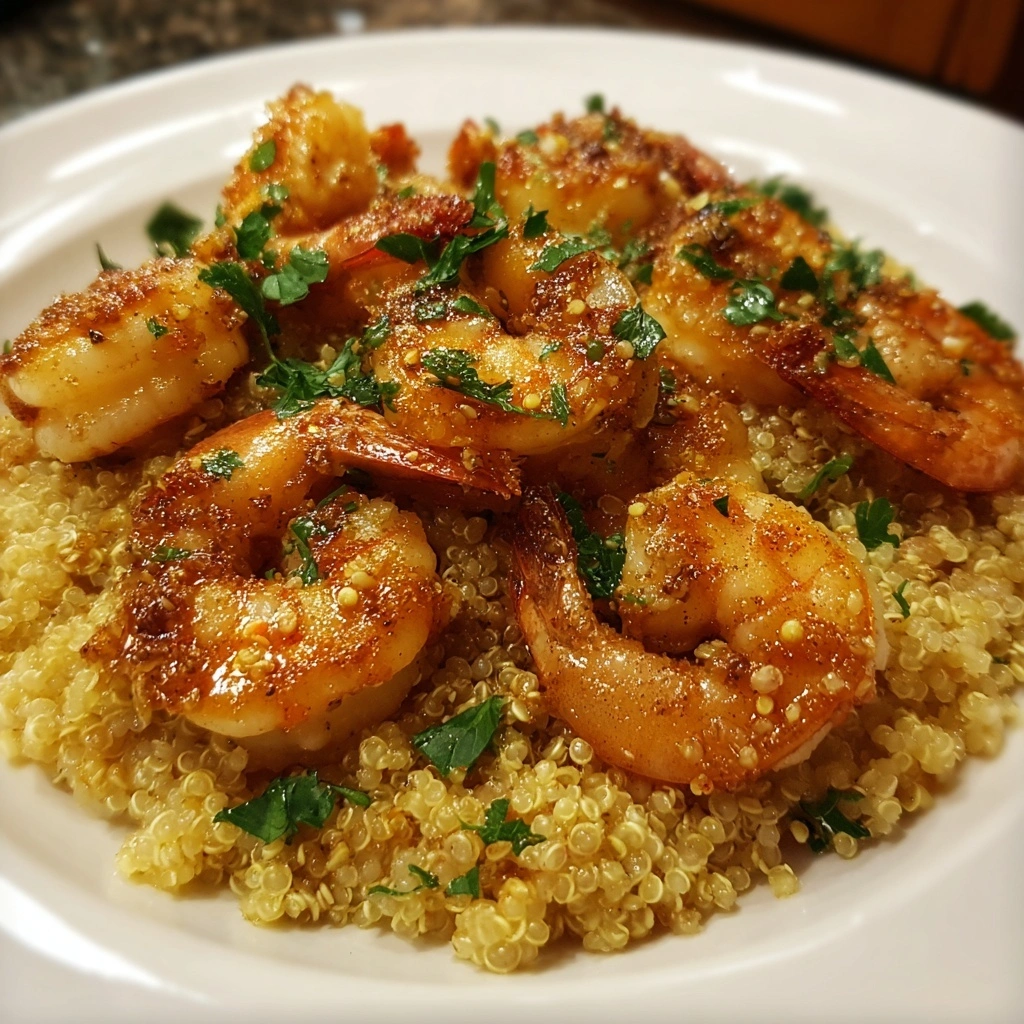 Garlic Butter Shrimp and Quinoa