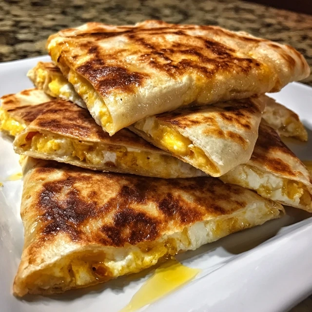 Cheese and Eggs Breakfast Quesadillas