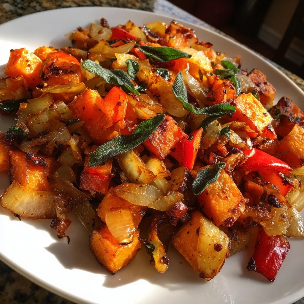 Sweet Potato and Sage Breakfast Hash