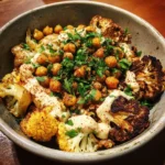 Roasted Cauliflower & Chickpea Bowl