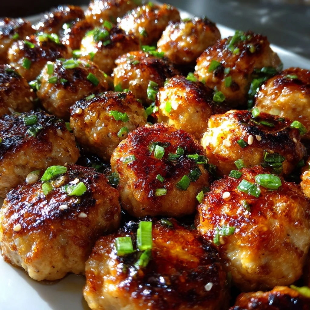 Honey Garlic Chicken Meatballs