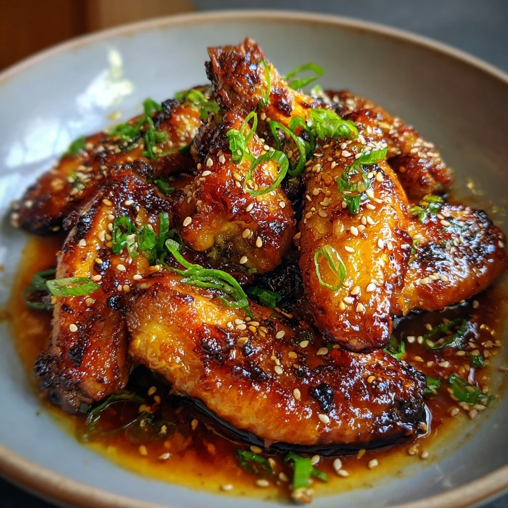 Sticky Honey Soy Glazed Chicken Wings