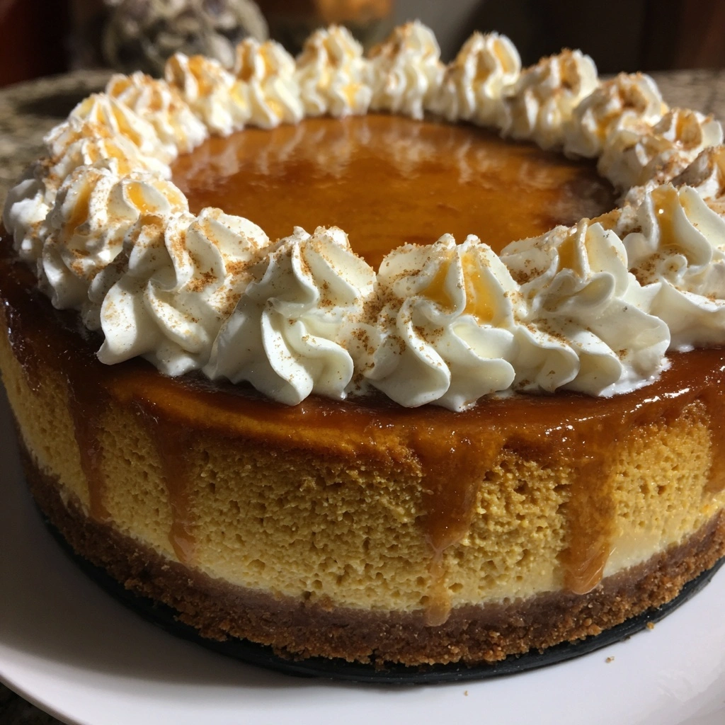 Pumpkin Gingerbread Cheesecake