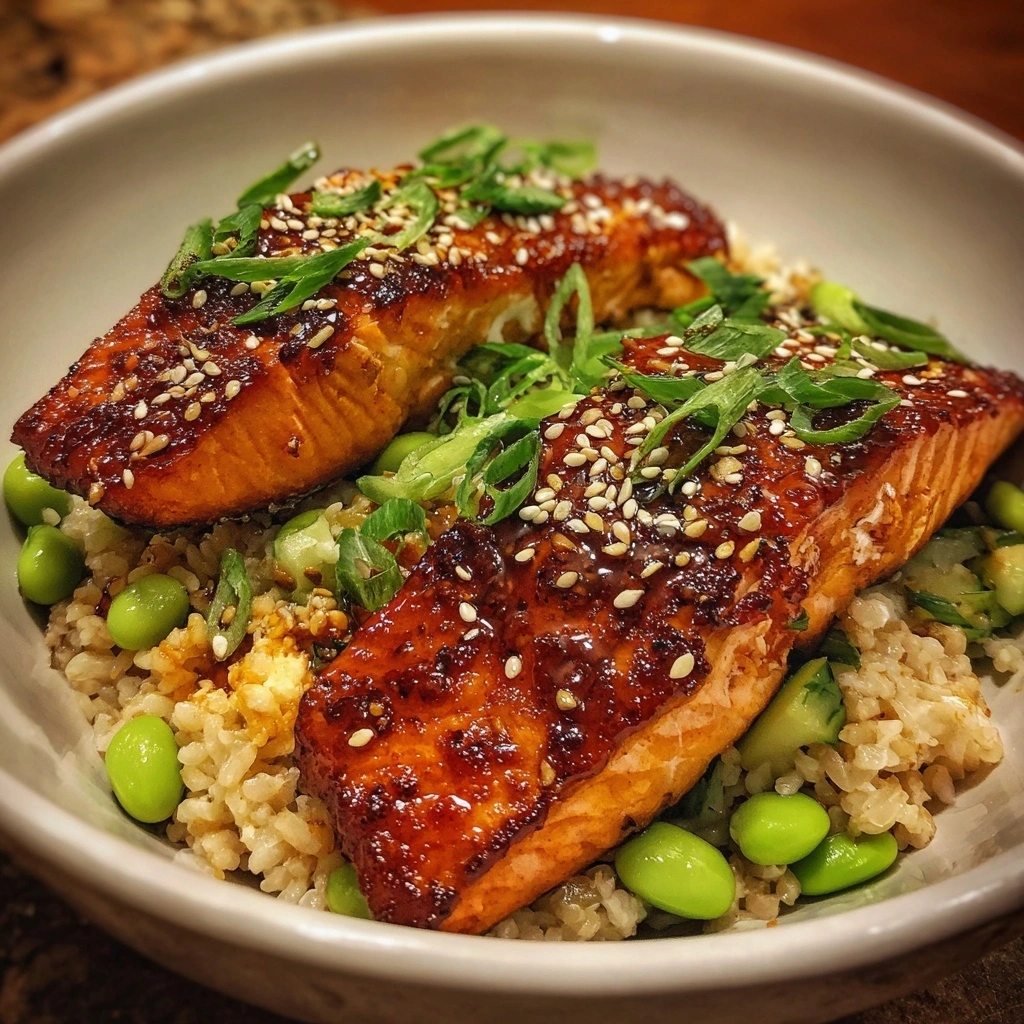 Sesame Ginger Salmon Bowl