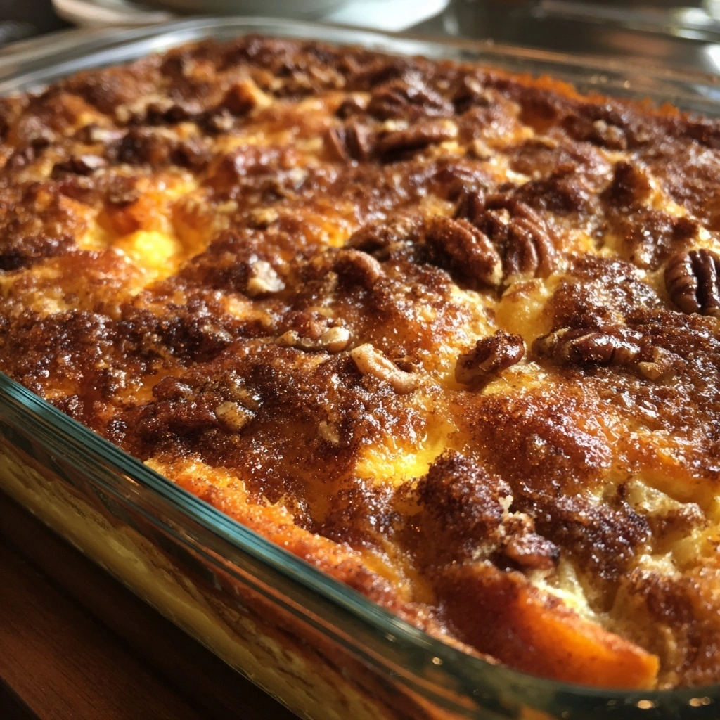 Sweet Potato Cinnamon Breakfast Casserole