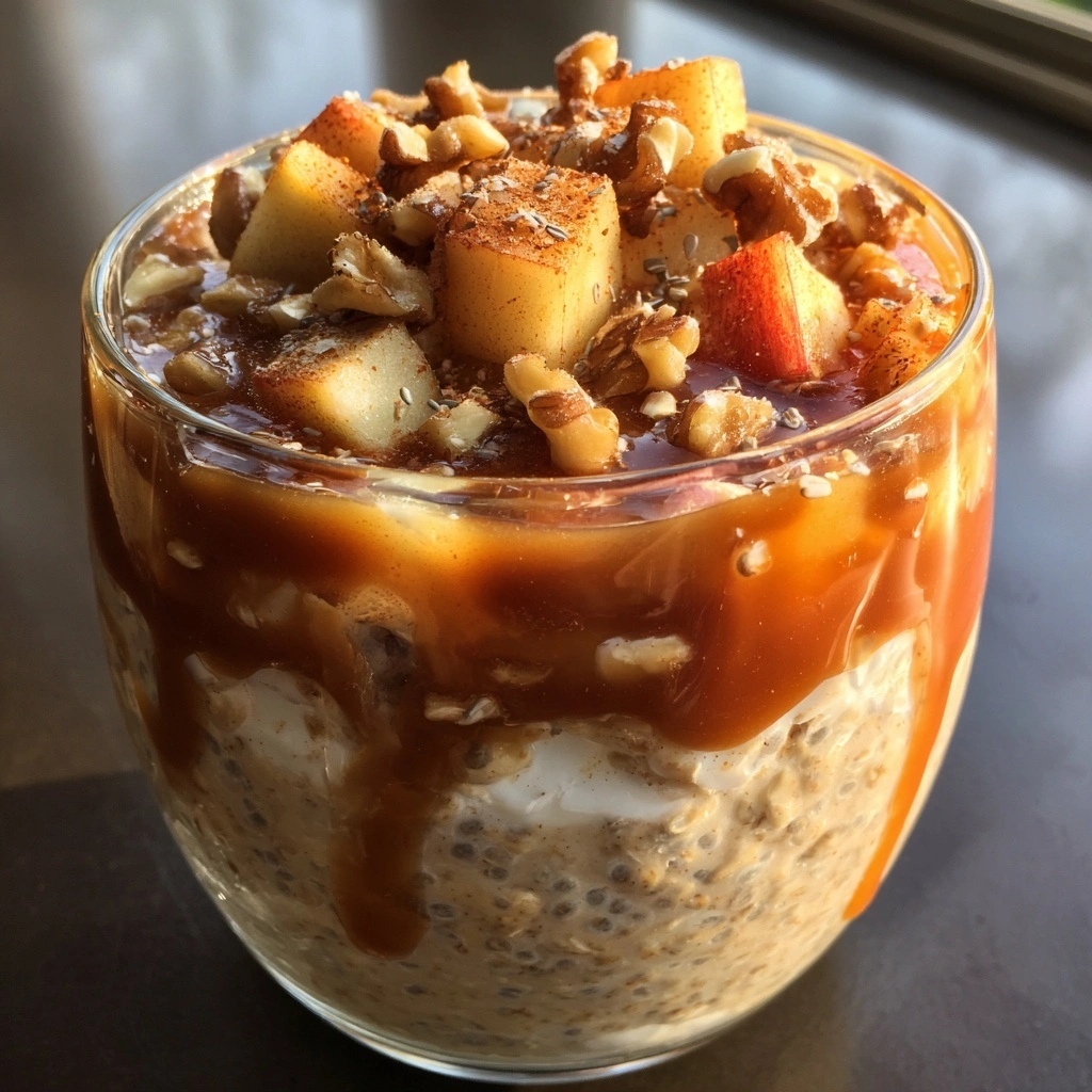 Caramel Apple Overnight Oats
