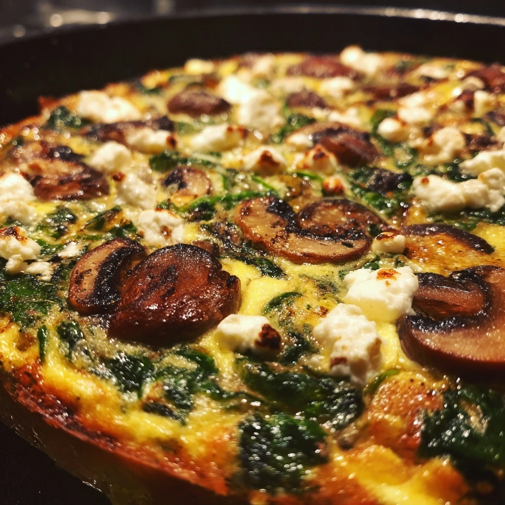 Mushroom Spinach Frittata
