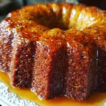 Almond Date Cake with Orange Glaze