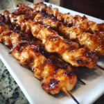 Apricot Glazed Chicken Skewers