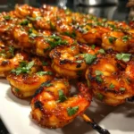 Apricot Glazed Grilled Shrimp Skewers