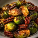 Balsamic Glazed Brussels Sprouts with Pecans