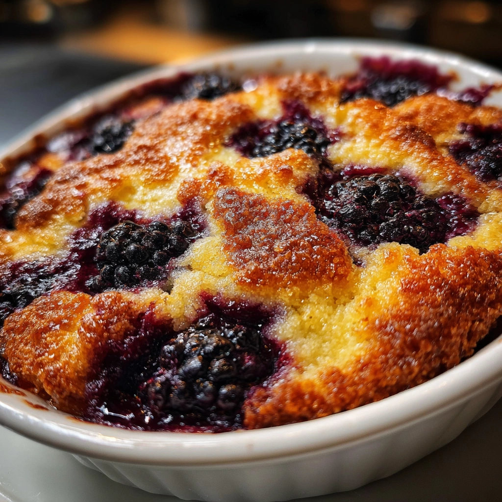 Blackberry Cornbread Cobbler