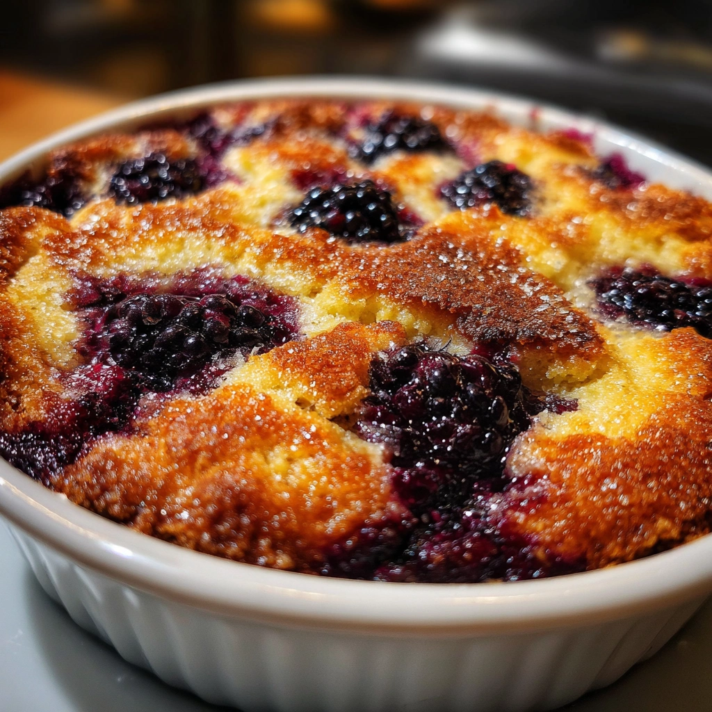 Blackberry Cornbread Cobbler